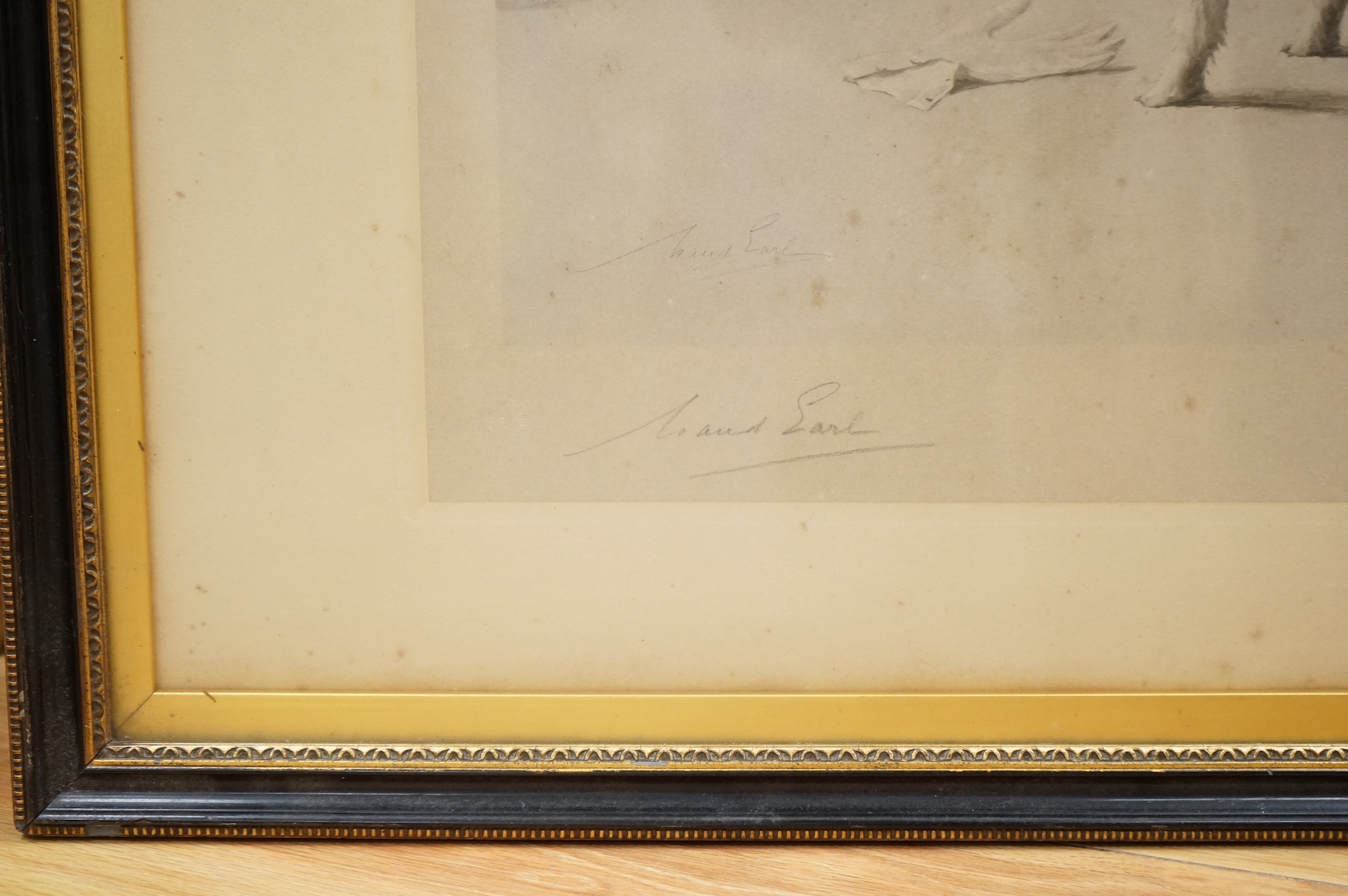 Maud Earl (1863–1943), 'I Belong to the King', signed in pencil, artist proof's lithograph, details verso, 39 x 42cm